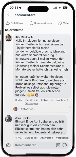 Rückenmaster - Das sagen unsere zufriedene Kunden
